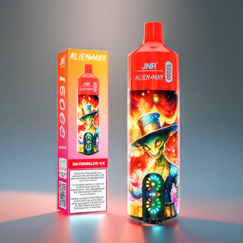 JNR Alien Max 18000 Puffs Væddemelon med Smart LED Display & Dual Mesh Coil Engros Danmark