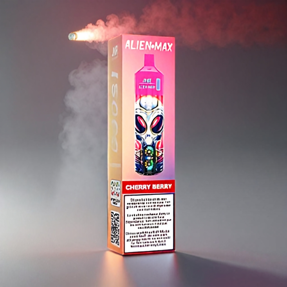 JNR Alien Max Dual Mesh 18000 Puffs Smart LED Cherry Bær 850mAh 28ml Type-C Engros Danmark