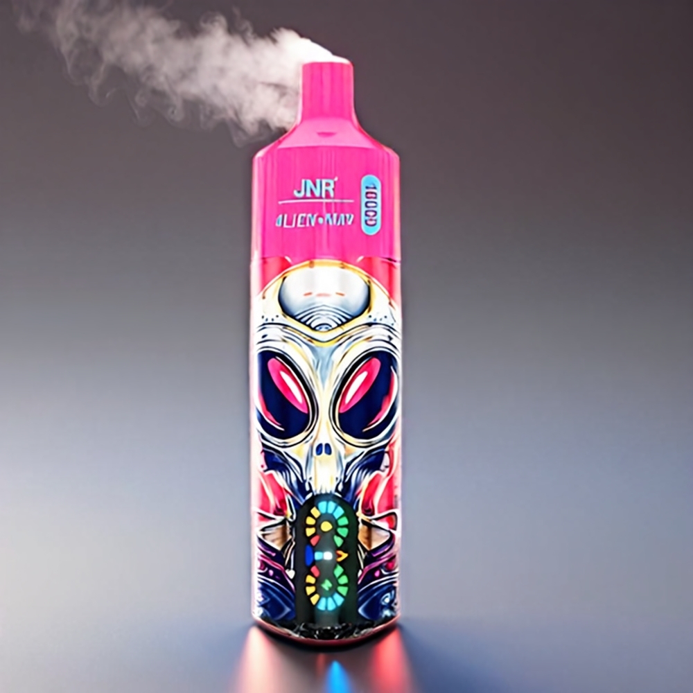 JNR Alien Max Dual Mesh 18000 Puffs Smart LED Cherry Bær 850mAh 28ml Type-C Engros Danmark