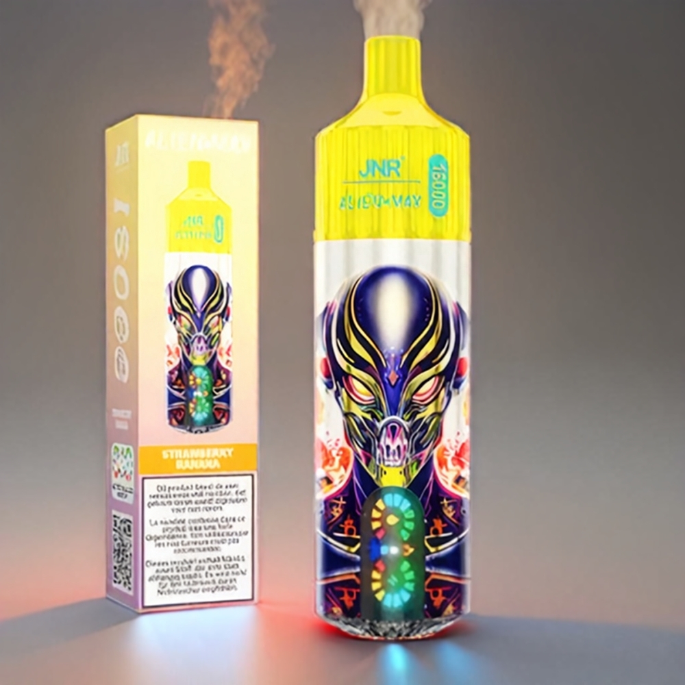 Jnr Alien Max 18000 Puffs Dual Mesh Dual Core 28ml Type-C Jordbær Banan Engros Danmark