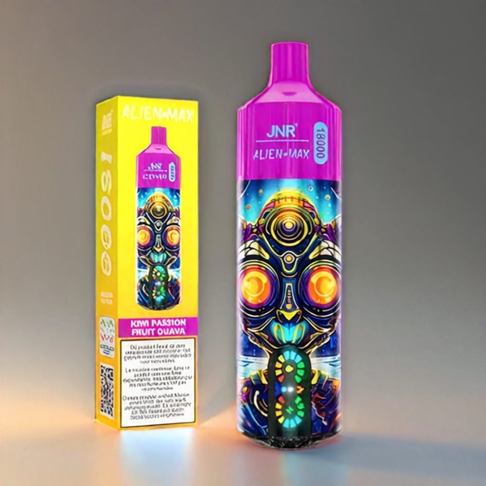 Jnr Alien Max 18000 Puffs Smart LED Dual Mesh 850mAh Type-C Kiwi Passionsfrugt Guava Engros Danmark