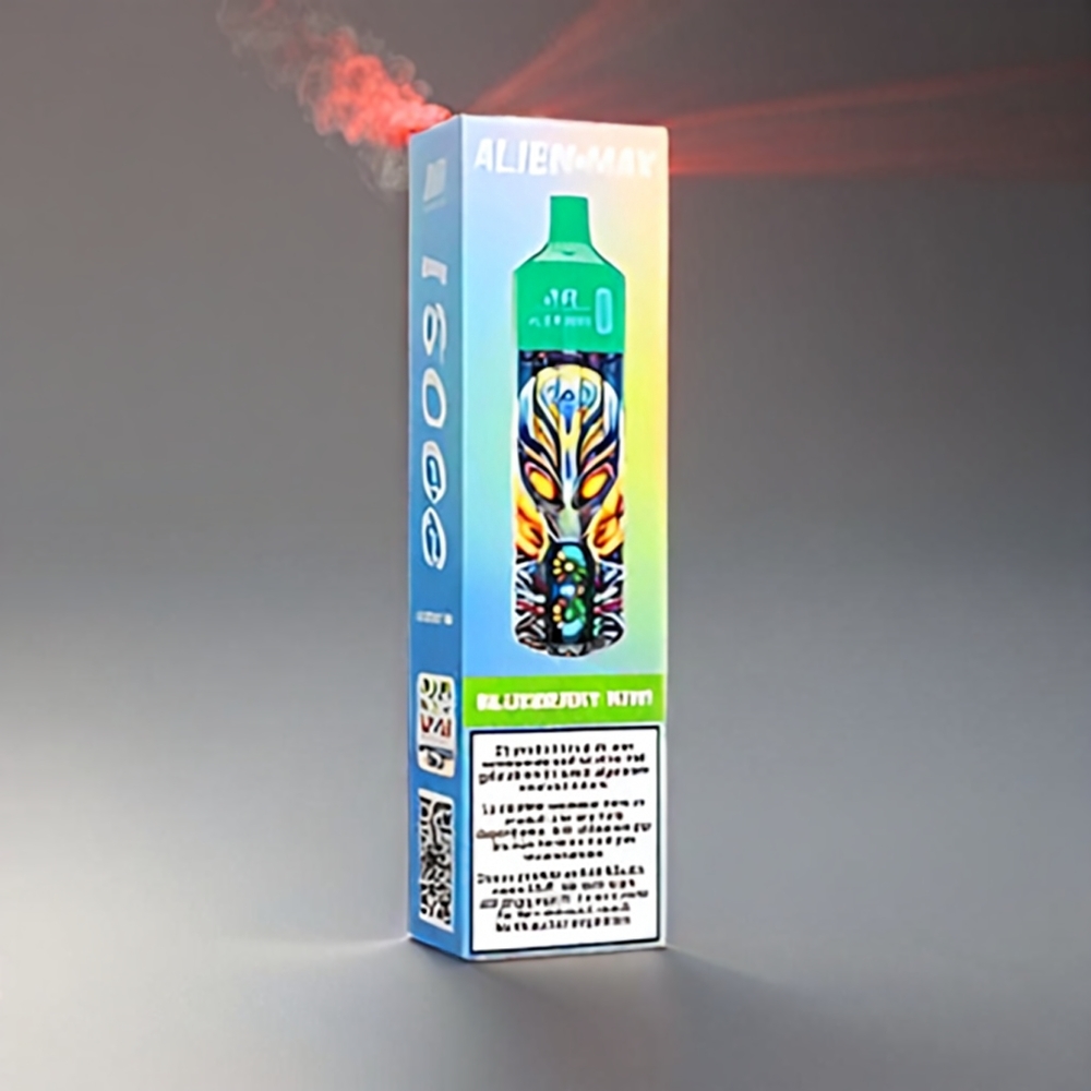 Jnr Alien Max Blåbær Kiwi Smart LED Dual Mesh 18000 Puffs 850mAh Type-C Engros Danmark