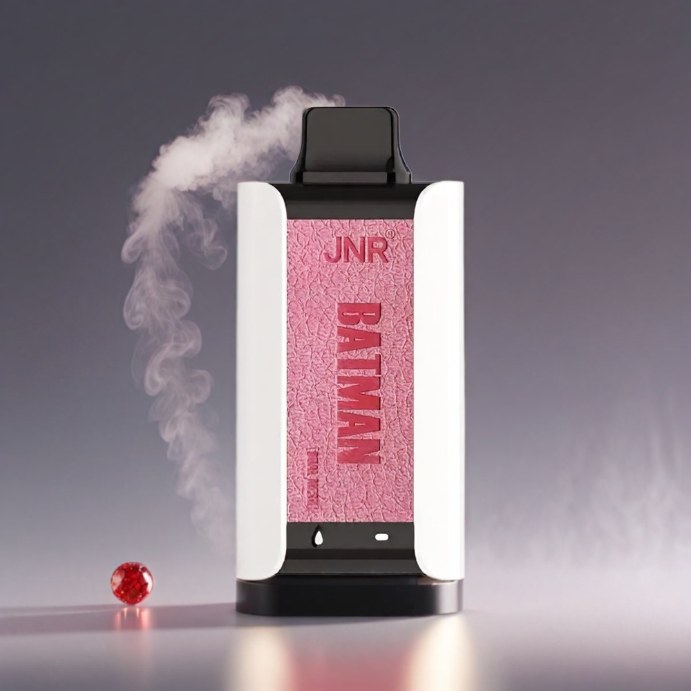JNR BATMAN 11000 Puffs Sakura Druer 850mAh 20ml 0/2/5% Dual Mesh Coil Type-C Engros Danmark