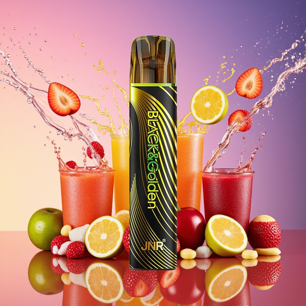 JNR Black&Golden 800 Puffs 550mAh 2ml 2% Nikotin TPD-certificeret Engros Danmark