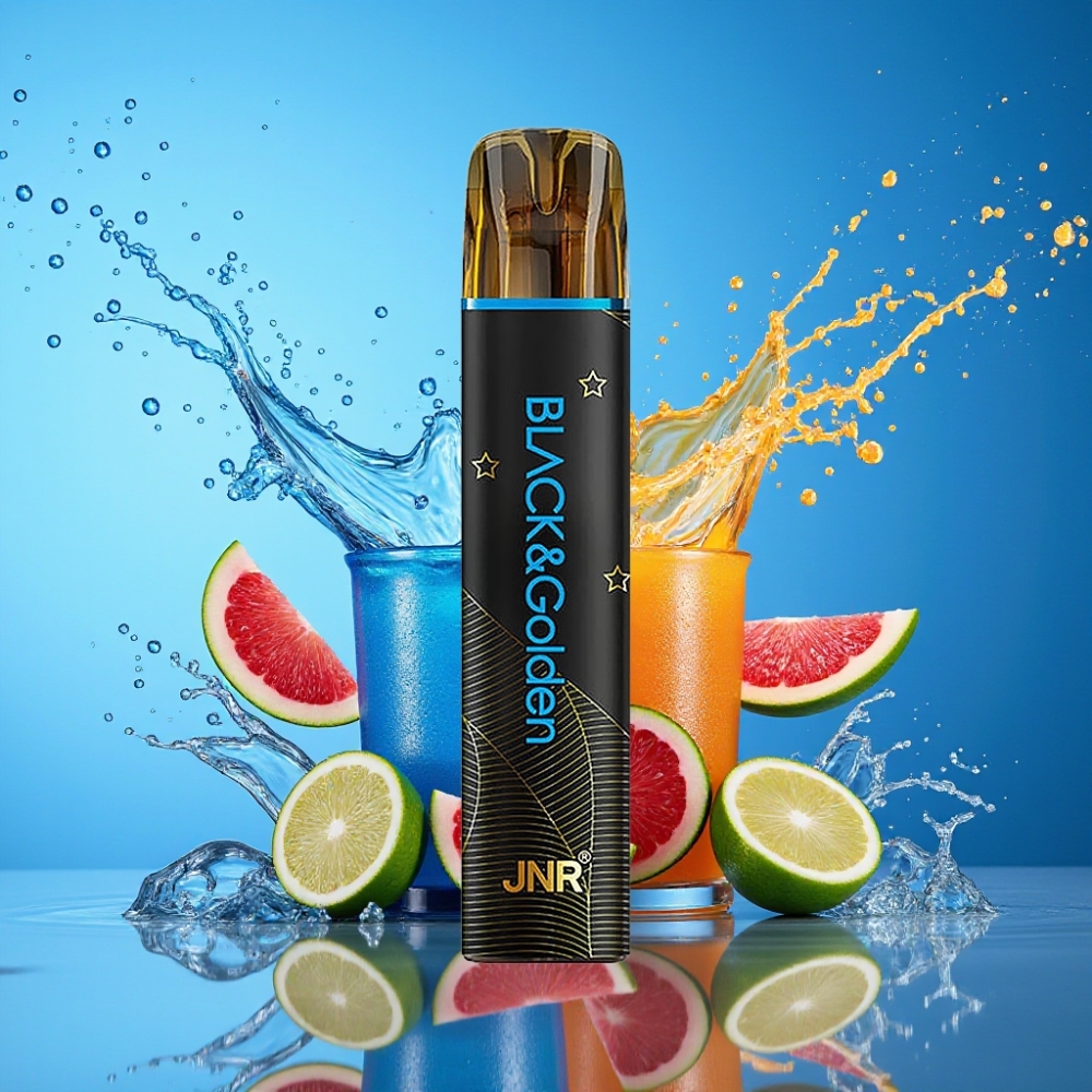 JNR Black&Golden 800 Puffs 550mAh 2ml TPD 2% Nicotine Engros Danmark