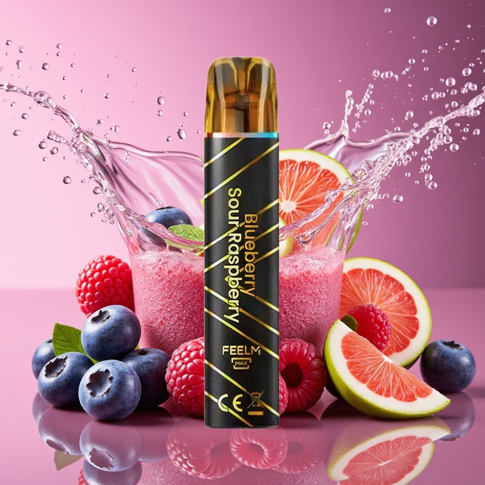 JNR Black&Golden 800 Puffs Engangs Vape Blåbær Sur Hindbær 800 Puffs/550mAh/2ml/TPD/Ingen Opladning/2% Nikotin Engros Danmark