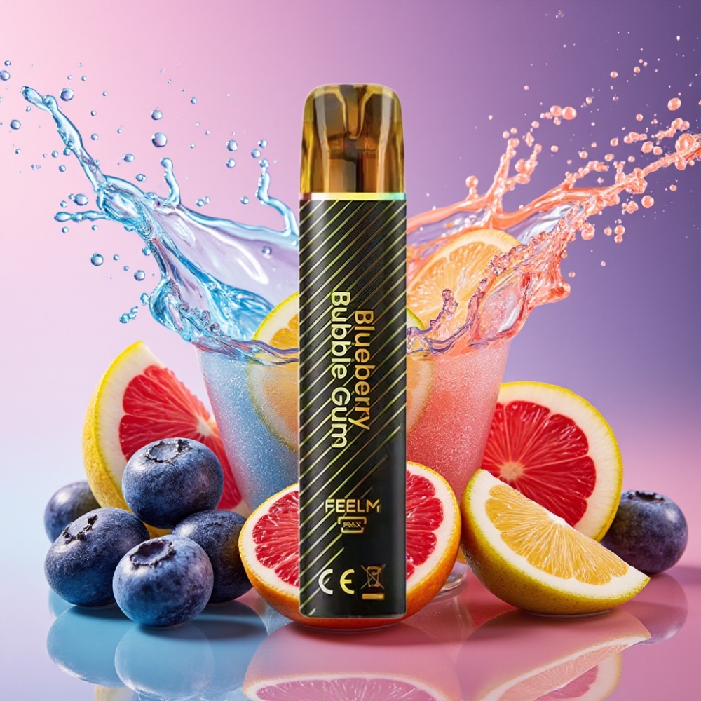JNR Black&Golden 800 Puffs Engangs Vape Blåbobletyggegummi 800 Puffs 550mAh 2ml 2% Nikotin TPD Engros Danmark