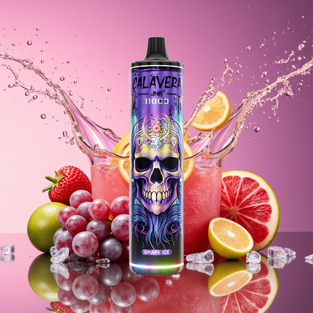 JNR Calavera 11000 Puffs Engangs Vape Vindrue Is Type-C 850 mAh 21ml 1.0ohm Mesh 0-2-5% Engros Danmark