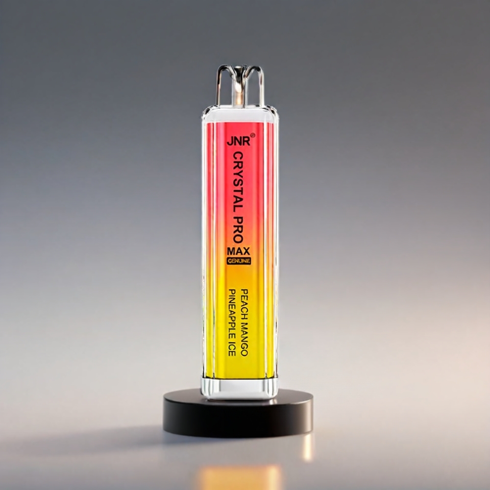 JNR Crystal Pro Max 5000 Puffs Fersken Mango Ananas 1400mAh 12ml 0%-2%-5% Engros Danmark
