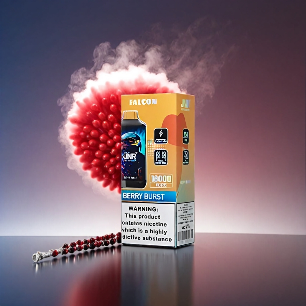 JNR Falcon 16000 Puffs 850mAh 22ml Dual Mesh Type C Smart LED Bær Explosion Engros Danmark