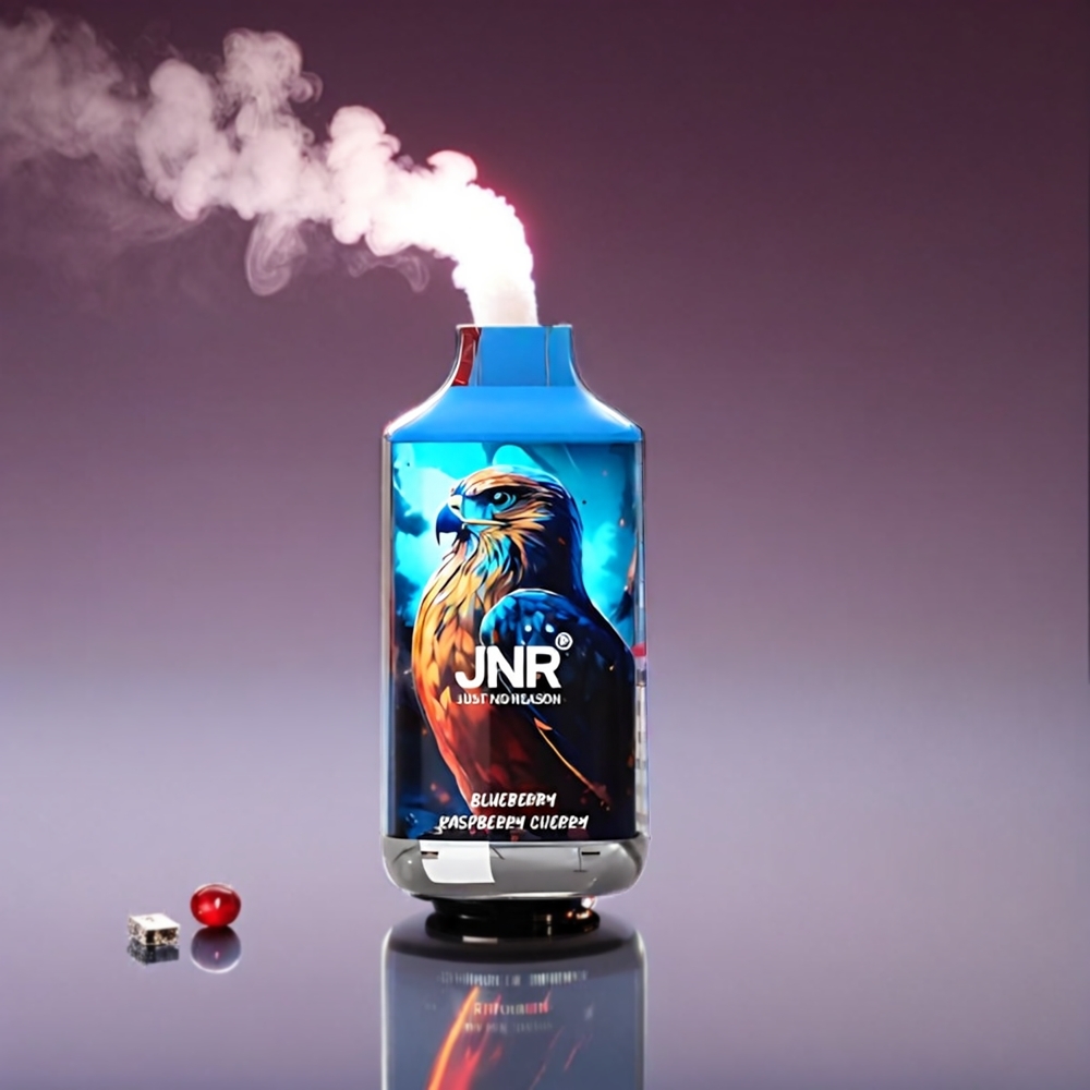 JNR Falcon 16000 Puffs Blåbær Hindbær Kirsebær 850mAh 22ml Dual Mesh Type C Smart LED Engros Danmark