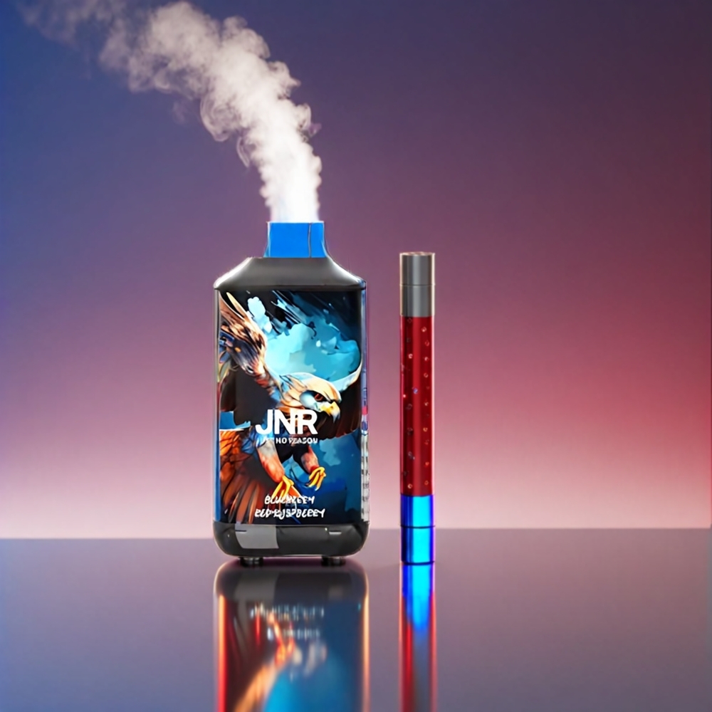 JNR Falcon 16000 Puffs Blåbær Rød Hindbær 850mAh 22ml Dual Mesh Type C Smart LED Engros Danmark