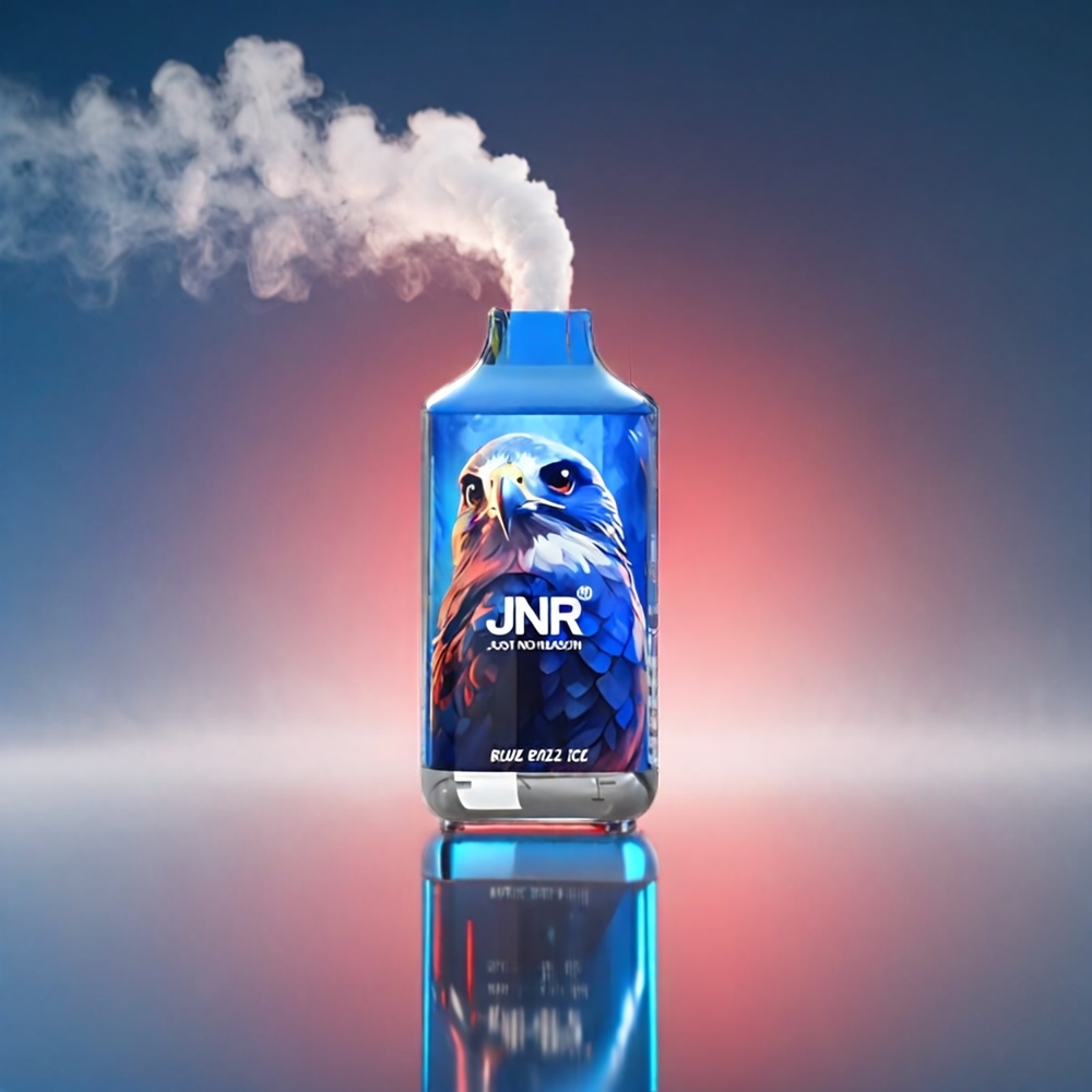 JNR Falkon 16000 Puffs Blå Hindbær – 16000 Puffs 850mAh 22ml Dual Mesh Type C Smart LED Engros Danmark
