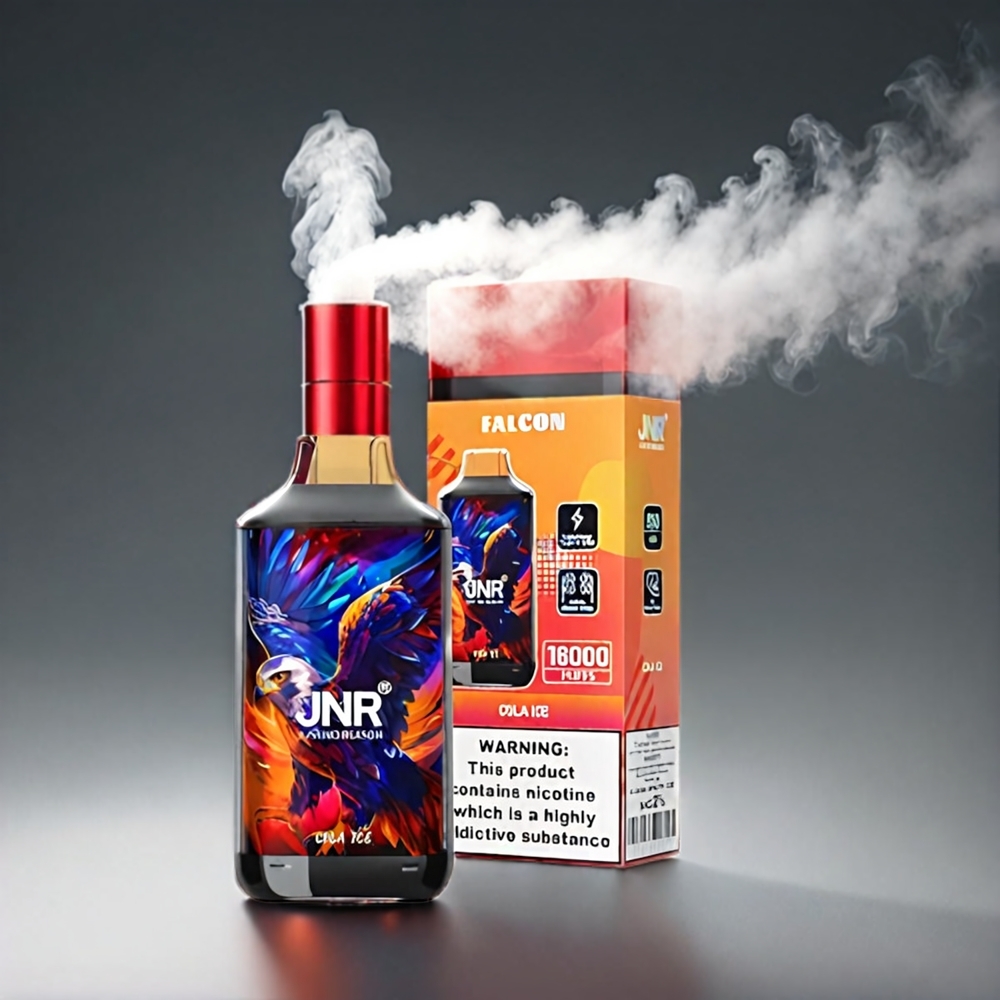 JNR Falkon 16000 Puffs Cola - 16000 Puffs, 850 mAh, 22ml, Dual Mesh Coil, Type C & Lightning, Smart LED Display Engros Danmark