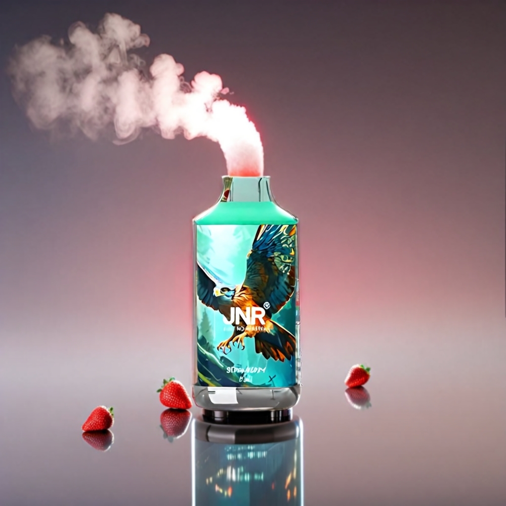 JNR Falkon 16000 Puffs Jordbær Kiwi 850mAh 22ml Dual Mesh Coil Type C & Smart LED Engros Danmark