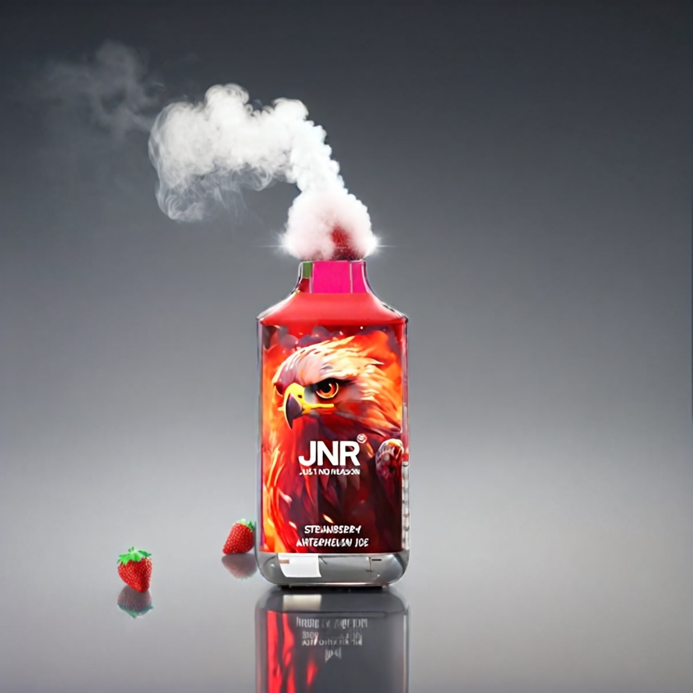JNR Falkon 16000 Puffs Jordbær Vandmelon - 16000 Puffs, 850 mAh, 22ml, Dual Mesh Coil, Type C & Lynladning, Smart LED Display Engros Danmark