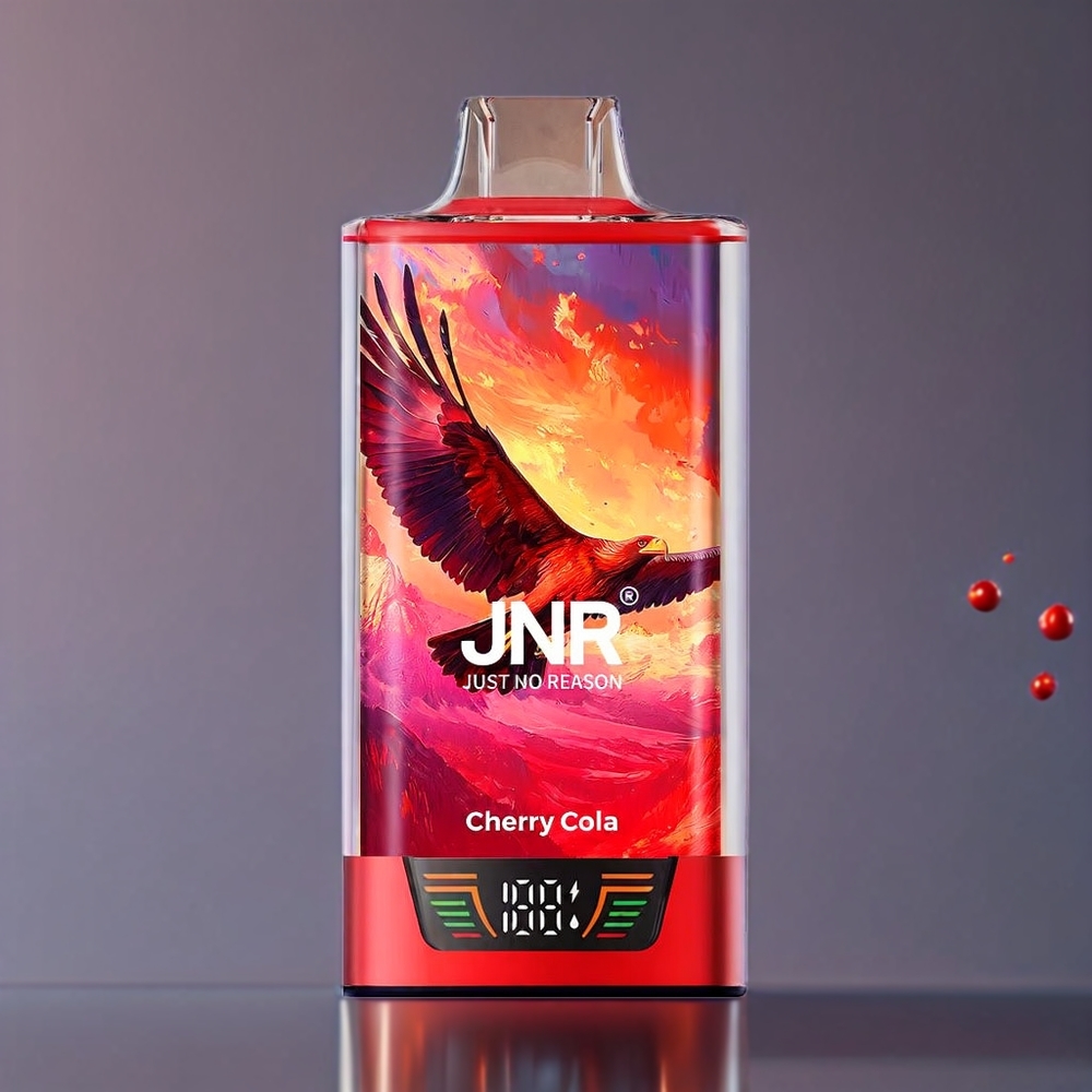 JNR Falcon Pro 28000 Puff Cherry Cola Smart Skærm Dual Mesh Coil 950 mAh Type-C 30ml Engros Danmark