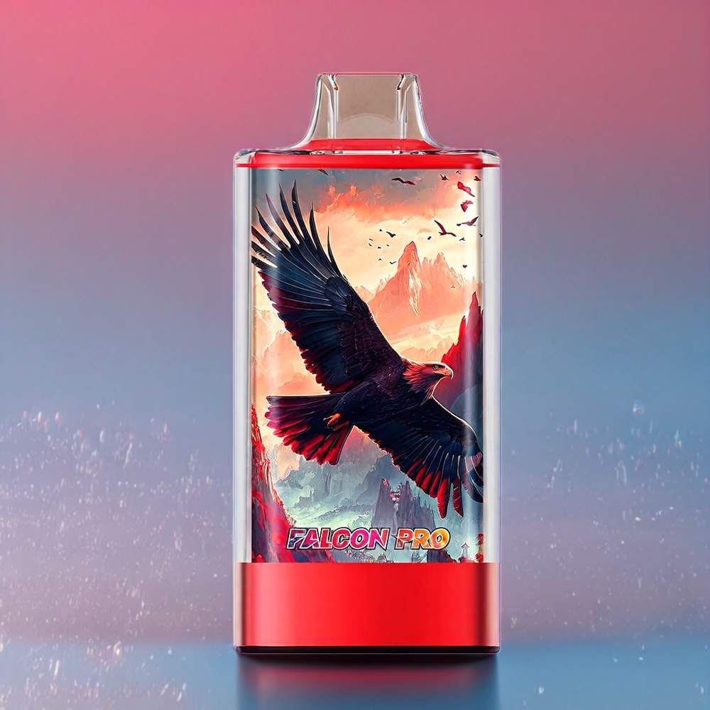JNR Falcon Pro 28000 Puffs Jordbær Is Smart Skærm Dual Mesh Coil 950 mAh Type-C 30ml Engros Danmark
