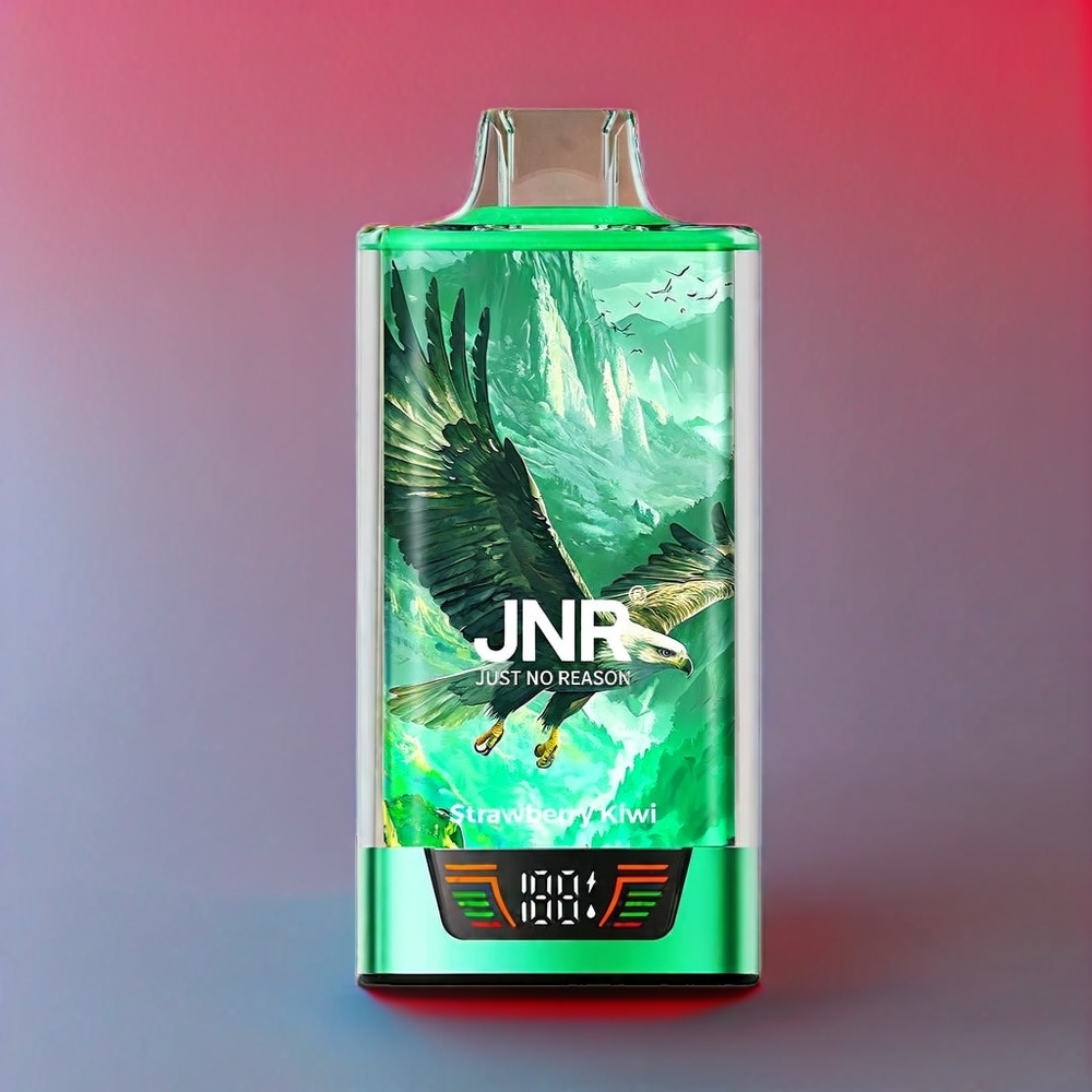 JNR Falcon Pro 28000 Puffs Jordbær Kiwi 30ml Smart Skærm Dual Mesh Coil 950 mAh Type-C Engros Danmark