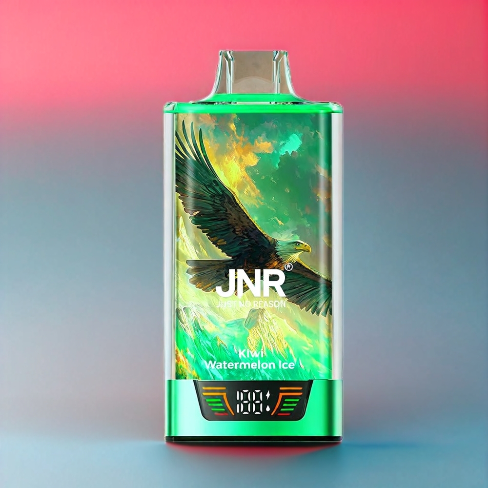 JNR Falcon Pro 28000 Puffs Kiwi Vandmelon Is 30ml Smart Skærm Dual Mesh Coil 950 mAh Type-C Engros Danmark