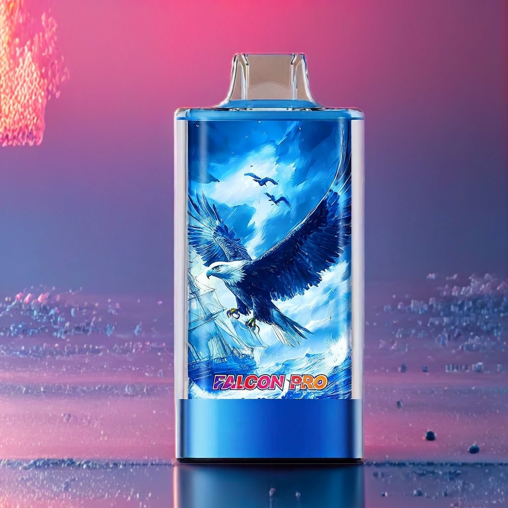 JNR Falcon Pro 28000 Pust Blåbær Is 30ml Smart Skærm Dual Mesh Coil 950mAh Type-C Engros Danmark