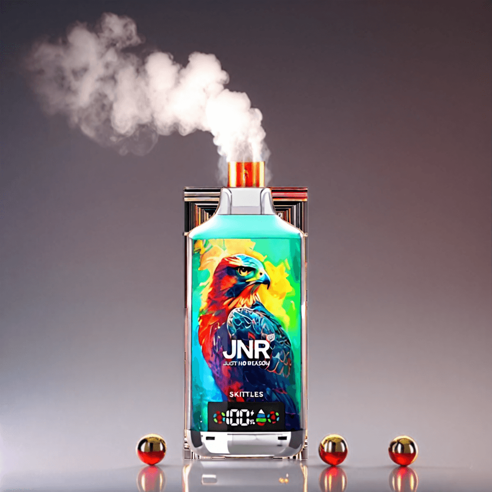 JNR Falcon X 18000 Puffs Skittles 750mAh 24ml Dual Mesh & Dual Core Digital Type-C Quick Charge Engros Danmark