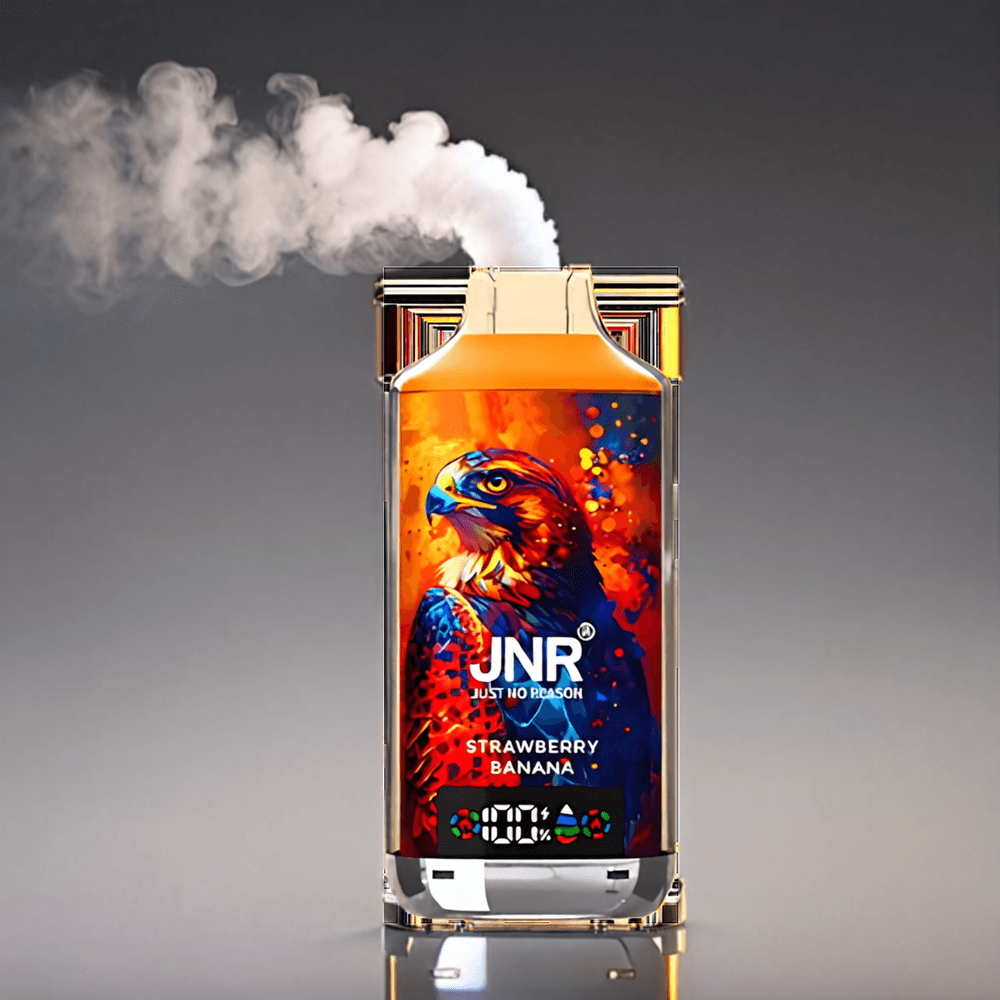 JNR Falken X 18000 Pust 750mAh 24ml Dual Mesh & Dual Core Digit Display Type-C Hurtigopladning Jordbær Banan Engros Danmark