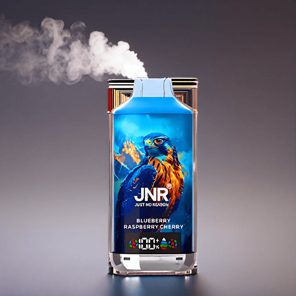 JNR Falkon X 18000 Pust 750mAh 24ml Dual Mesh & Dual Core Digital Display Type-C Blåbær Hindbær Kirsebær Engros Danmark