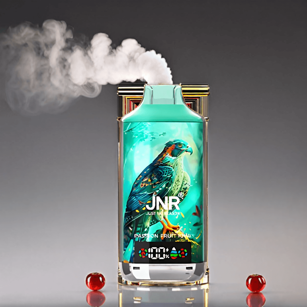 JNR Falkon X 18000 Pust Passion Frugt Kiwi 750mAh 24ml Dual Mesh Coil Digital Display Type-C Engros Danmark