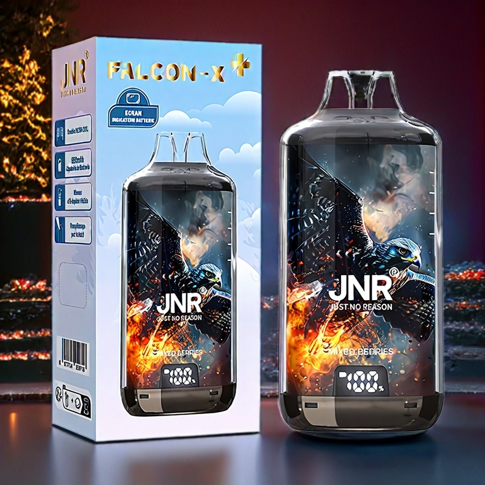 JNR Falcon X⁺ 28000 Puffs Blandede Bær 28000 Puffs + Top Refill + 1.2Ω Dual Mesh Coil + 950mAh + Engros Danmark