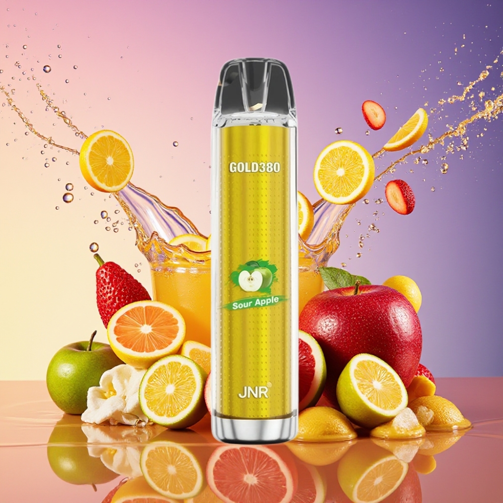 JNR Glod380 6000 Puffs Bærteblomst 1500mAh 1.0ohm Mesh 13ml 0%/2%/5% Engros Danmark