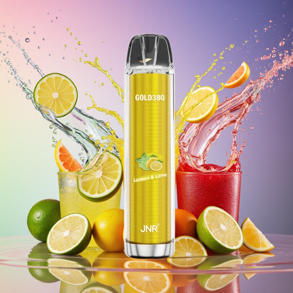 JNR Glod380 6000 Puffs Citron Lime 1500mAh 1.0ohm 13ml 0%/2%/5% Engros Danmark