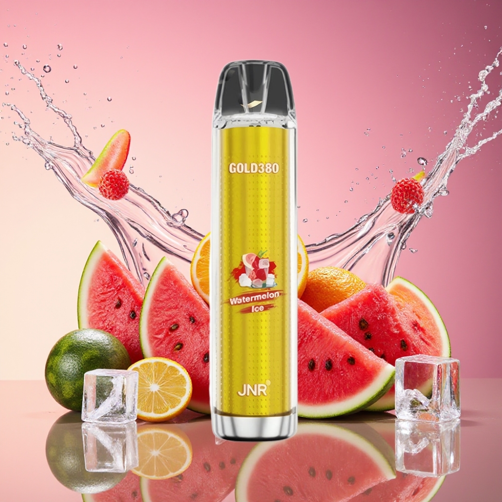 JNR Glod380 6000 Puffs Vandmelon Is 1500mAh 1.0ohm 13ml 0%/2%/5% Engros Danmark