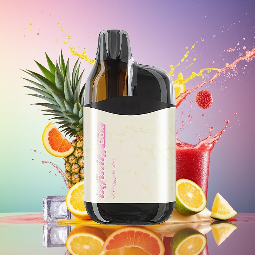 JNR Infinity Box 10700 Puf Ananas Is 2200mAh 15ml 2% Engros Danmark