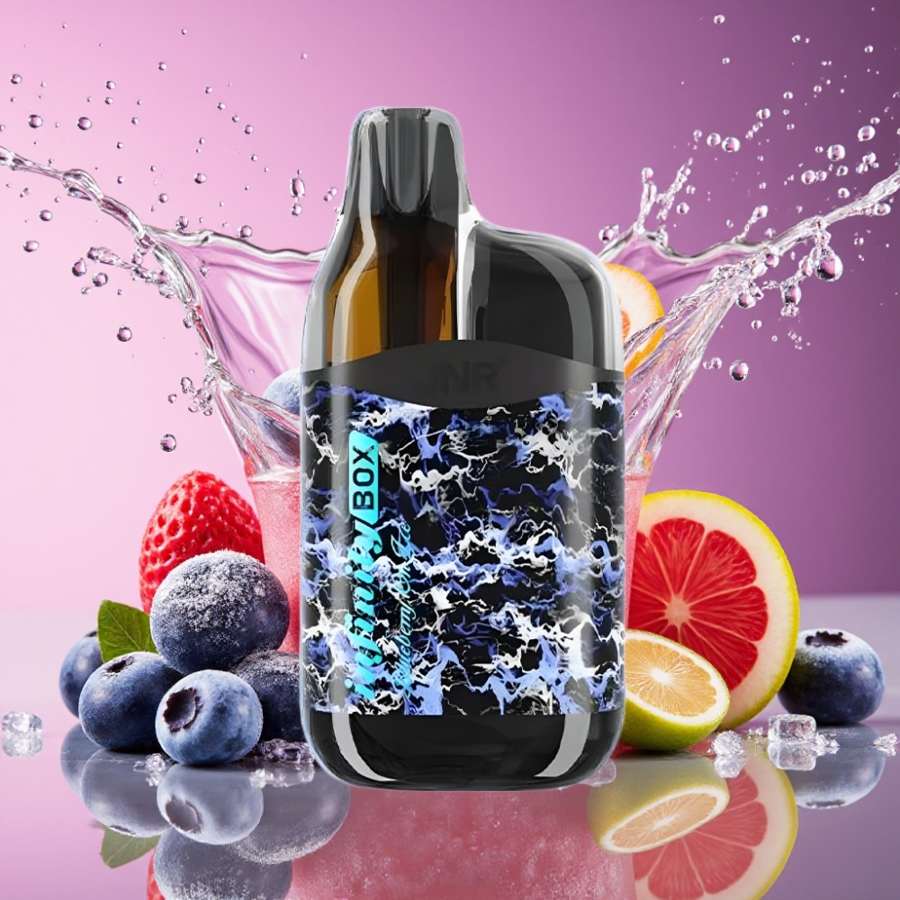 JNR Infinity Box 10700 Puffs Engangs Vape Blåbær På Is 2200mAh 15ml 2% Engros Danmark