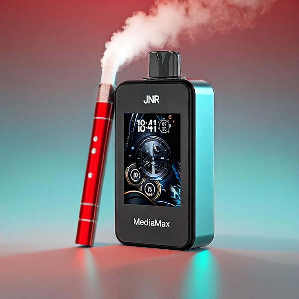 JNR MediaMax 40000 Puffs 21mL 1000mAh Dual Mesh Coil Miami Mynte 2.4'' HD Display Engros Danmark
