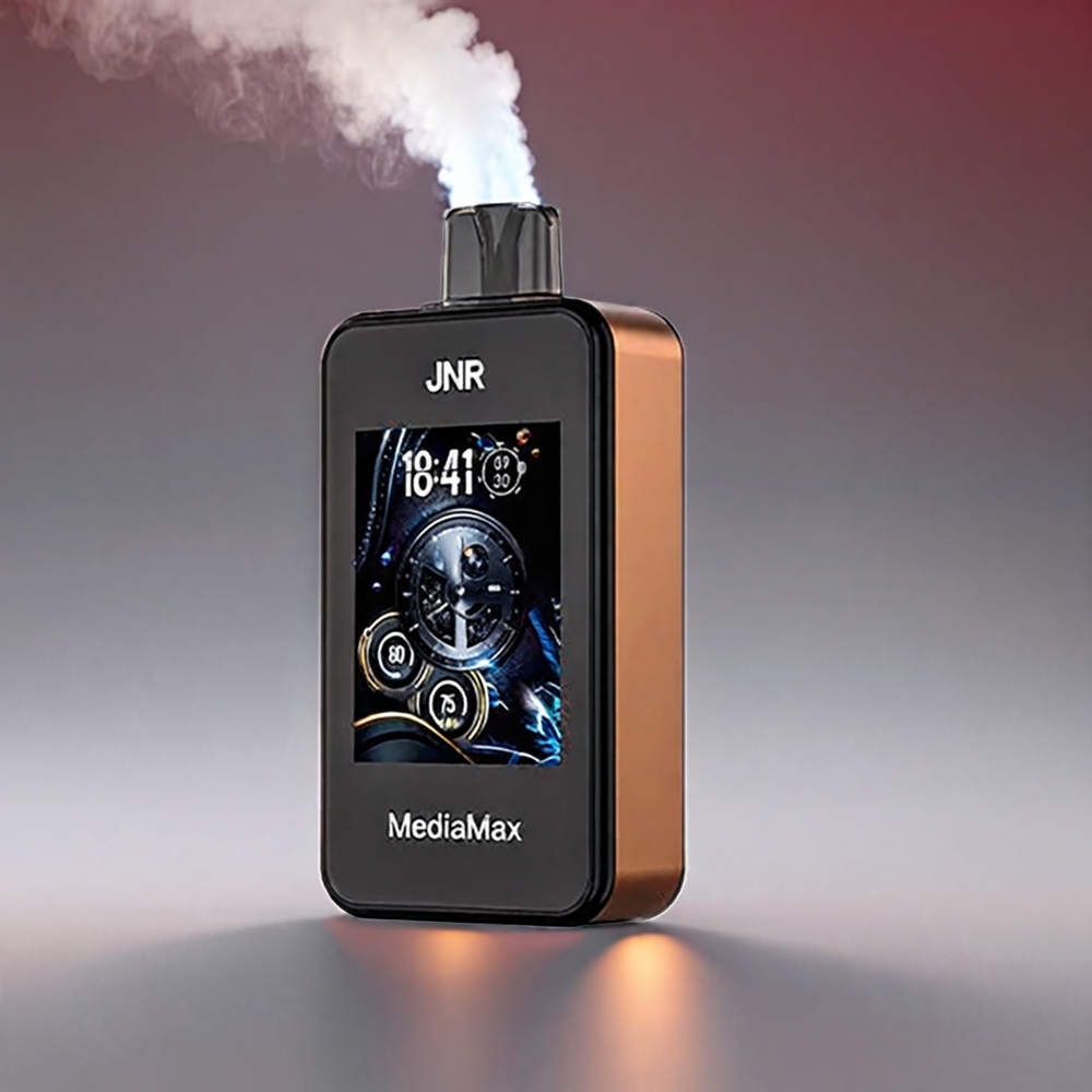 JNR MediaMax 40000 Puffs Dual Mesh 21mL 1000mAh Type-C 2.4'' HD Fcuking Fab Engros Danmark