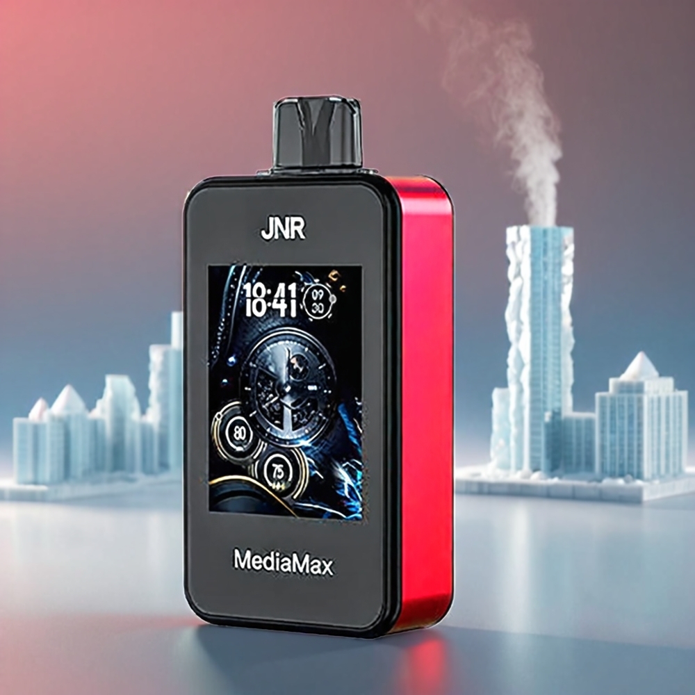 JNR MediaMax 40000 Puffs Vandmelon 21mL 5% 1000mAh Type-C 2.4'' HD Display Dual Mesh Coil Engros Danmark