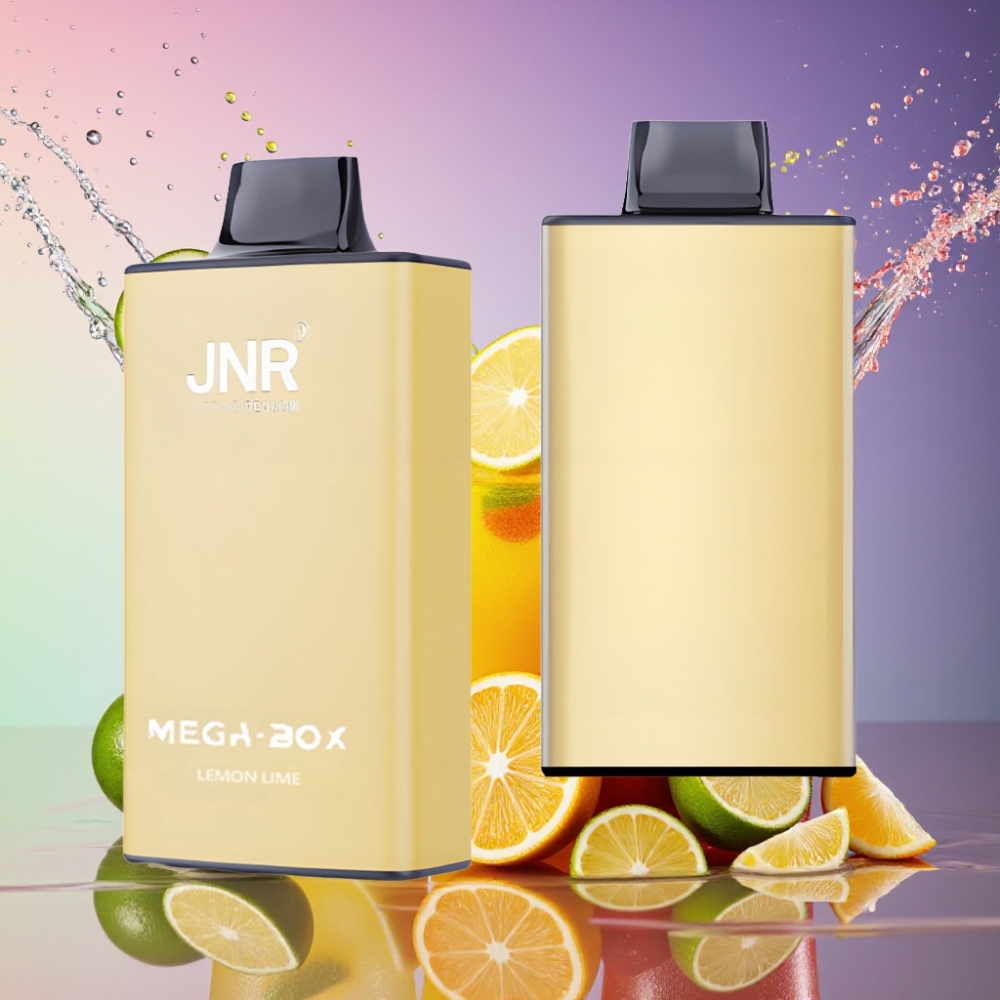 JNR Mega Box 25000 Puffs Engangs Vape Citron & Lime 30ml 850mAh Dual Mesh Dual Core Type-C 2% Engros Danmark