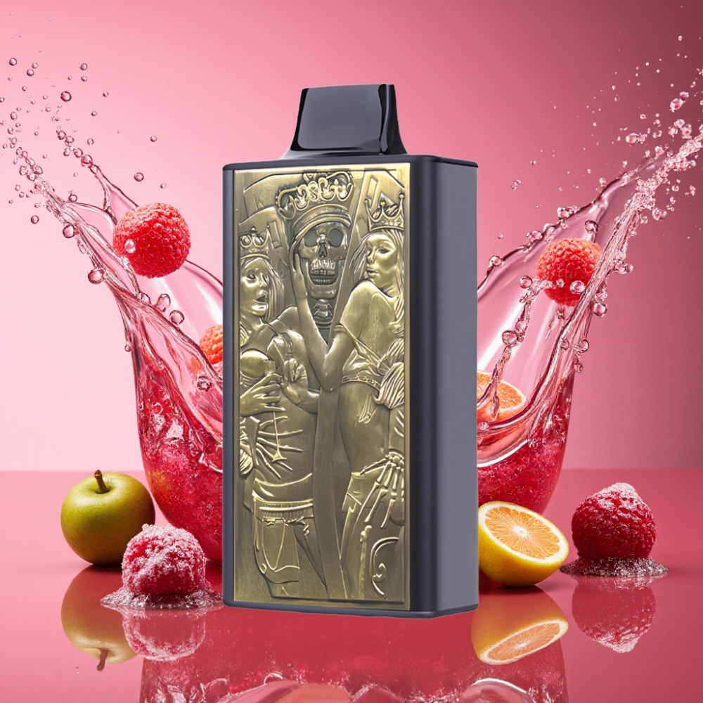 JNR Mega Box 25000 Puffs Engangs Vape Kirsebær Bær 30ml 850mAh Dual Mesh Coil Type-C Hurtigopladning 2% Nikotin Engros Danmark