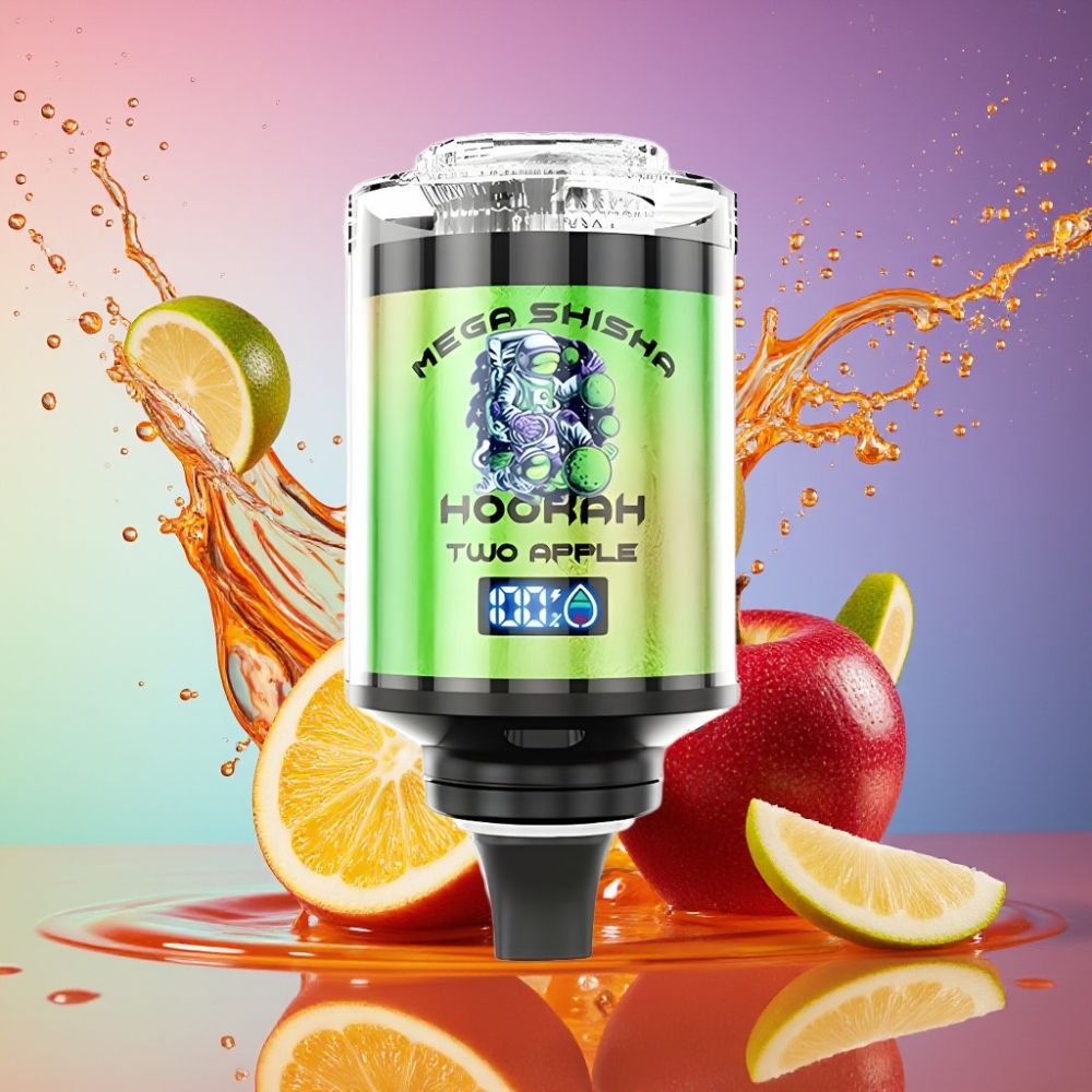 JNR Mega Shisha Hookah 100K 60ml 2200mAh Type-C Interactive Smart Skærm Justerbar Luftgennemstrømning 2% Nikotin Engros Danmark