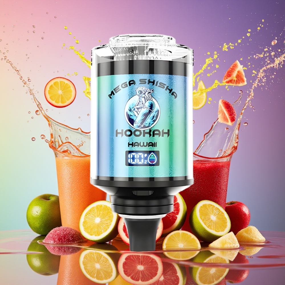 JNR Mega Shisha Hookah 100K 60ml 2200mAh Type-C Luftstrøm Justering 2% Nikotin Engros Danmark