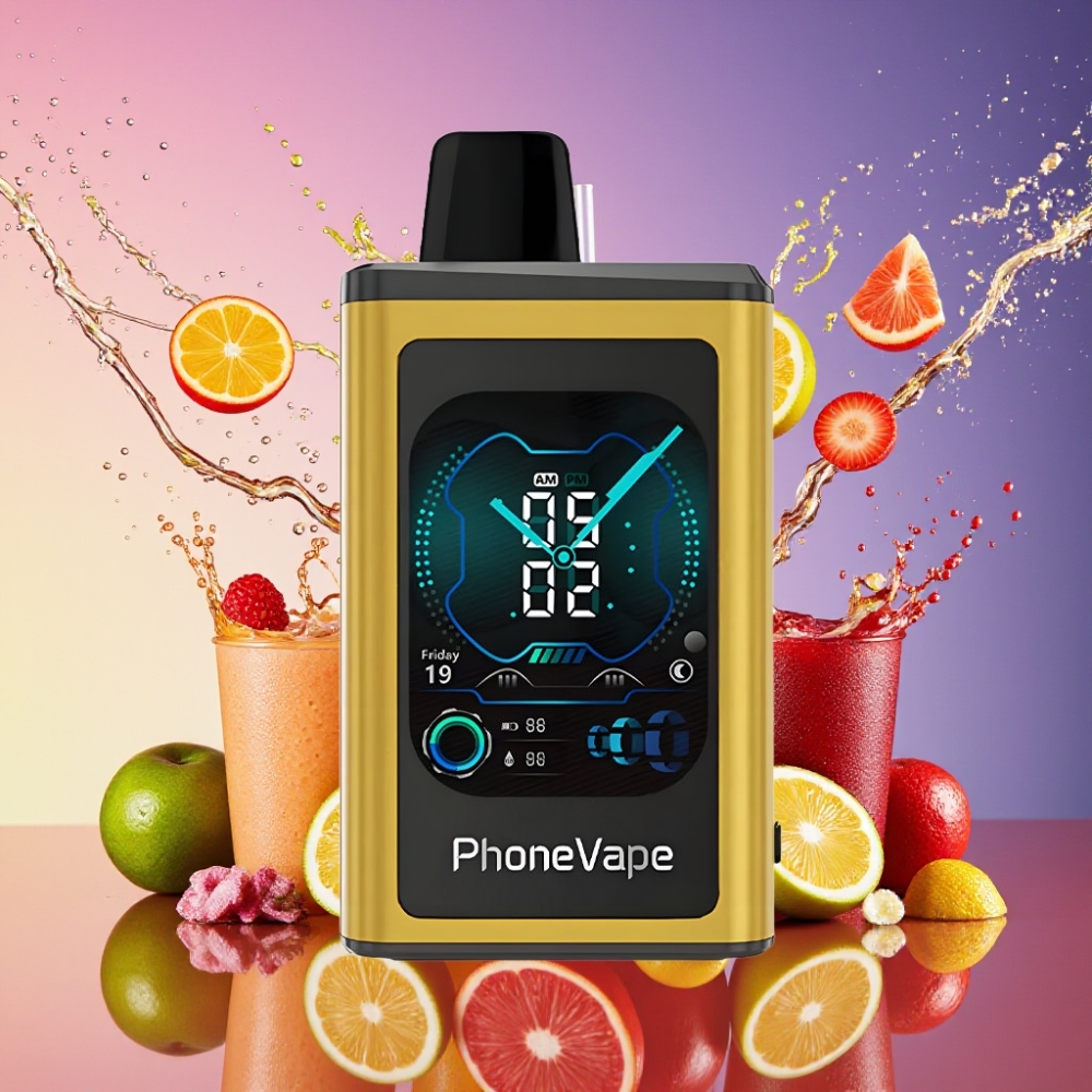 JNR PhoneVape 30000 puffs Turbo Skærm App Styret 850mAh Type-C 2%/5% Nikotin Engros Danmark