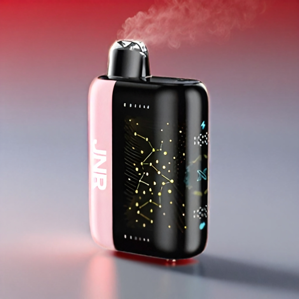 JNR Plus-X 26000 Puffs 850mAh 28ml 2% Dual Mesh Cherry-Vandmelon Fryse Type-C 3D Skærm Engros Danmark