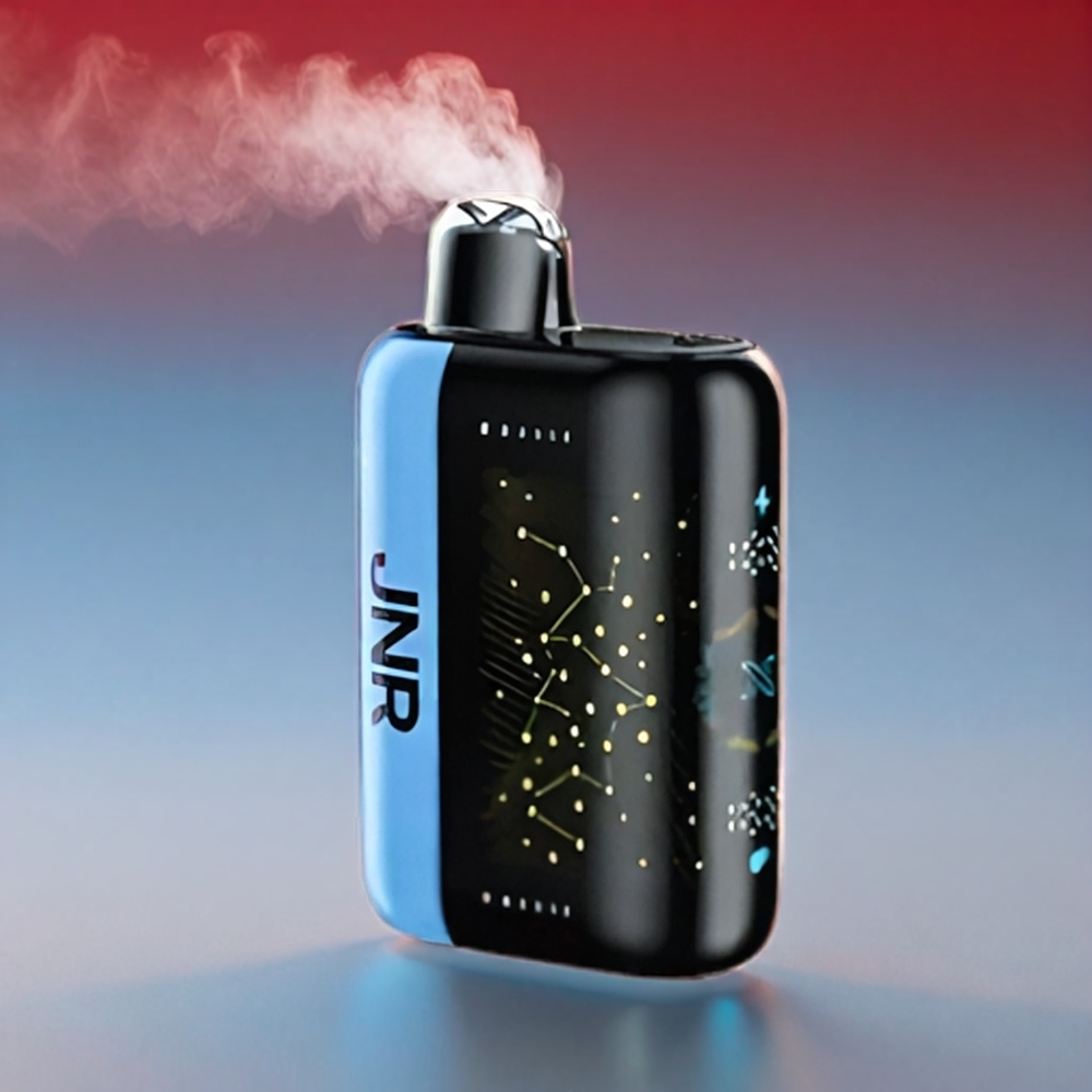 JNR Plus-X 26000 Puffs 850mAh 28ml 2% Dual Mesh Type-C 3D Skærm Blå Hindbær Engros Danmark