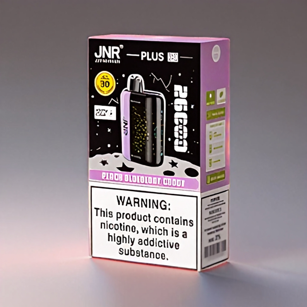 JNR Plus-X 26000 Puffs Fersken Blåbær Candy 850mAh 28ml 2% Dual Mesh Type-C 3D Skærm Engros Danmark