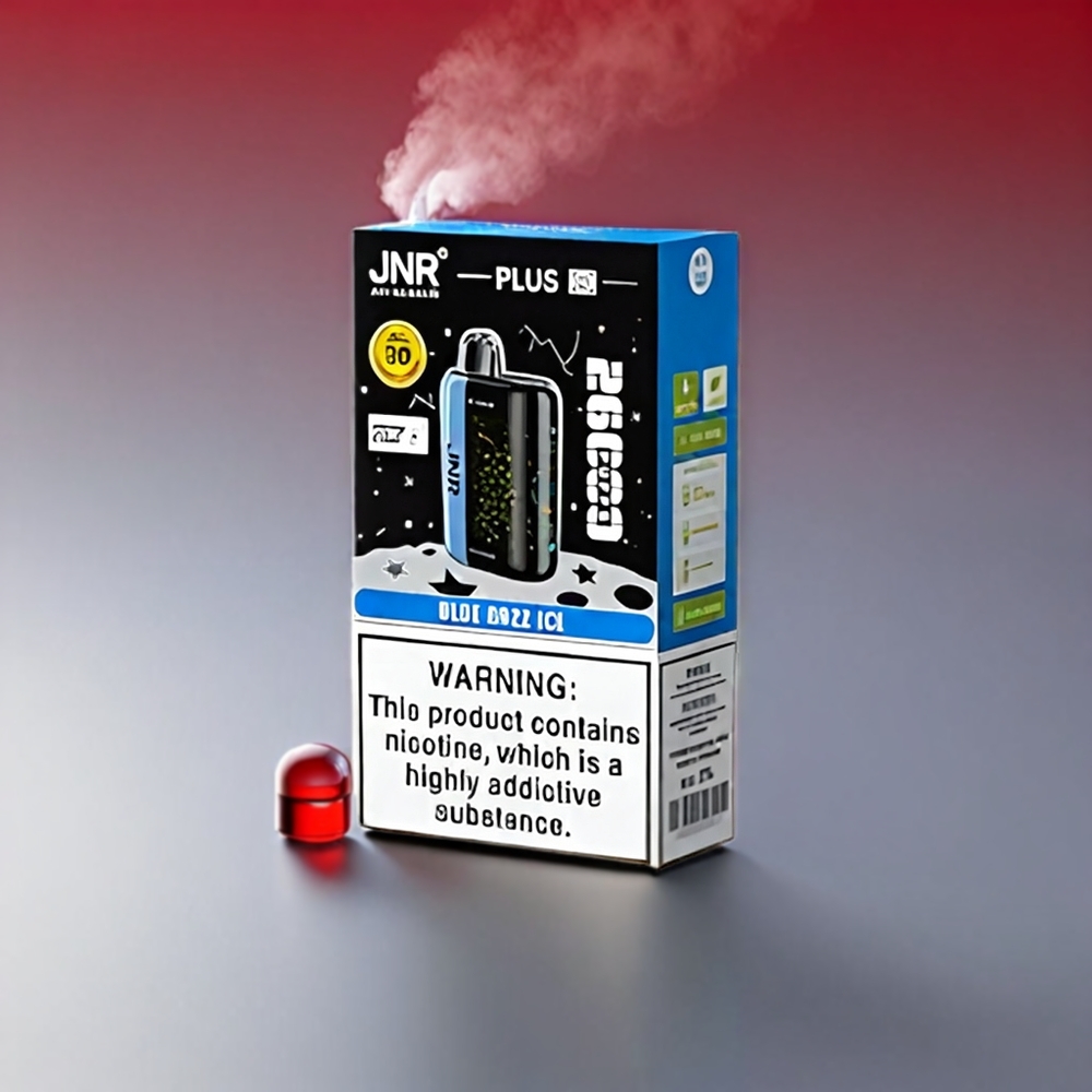JNR Plus-X 26000 Puffs Kirsebær Bær – 850 mAh 28ml 2% Dual Mesh Coil Type-C 3D Skærm Engros Danmark
