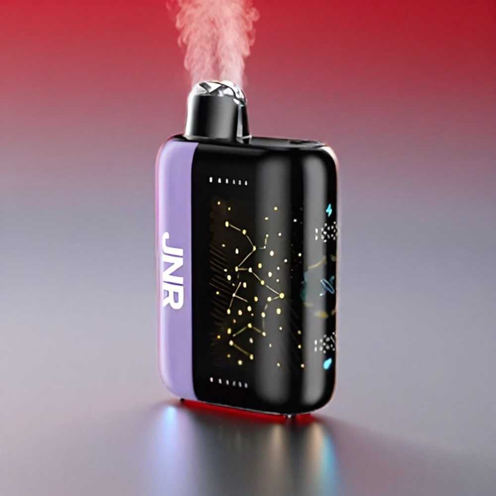 JNR Plus-X 26000 Puffs Kirsebær Jordbær Hindbær - 26000 Puffs 850mAh 28ml 2% Dual Mesh Type-C 3D Skærm Engros Danmark