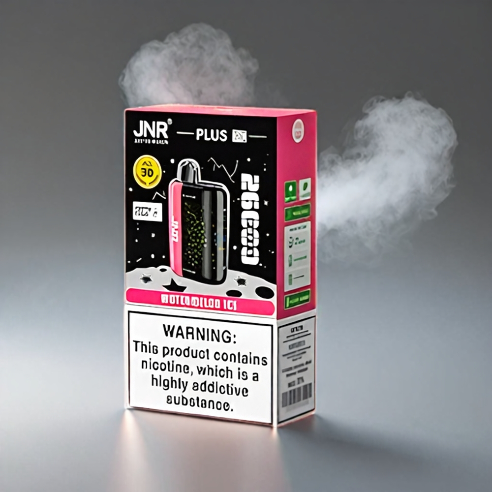 JNR Plus-X 26000 Puffs Vandmelon 26000 Puffs 850mAh 28ml 2% Dual Mesh Coil Type-C 3D Skærm Engros Danmark