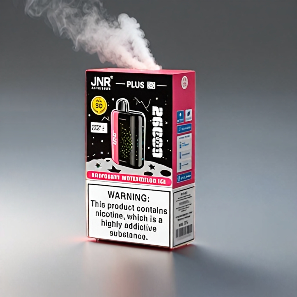 JNR Plus-X 26000 Puffs Vape Hindbær Vandmelon 850mAh 28ml 2% Dual Mesh Coil Type-C 3D Skærm Engros Danmark